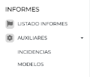 Listado de Informes en Isorga